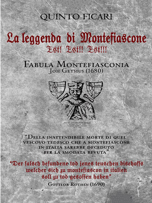 cover image of La leggenda di Montefiascone Est!  Est!!  Est!!!